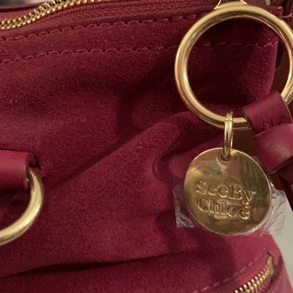 DESIGNER SEE Chloe, Fuchsia Color, Gold Hardware - Picture 4 of 11
